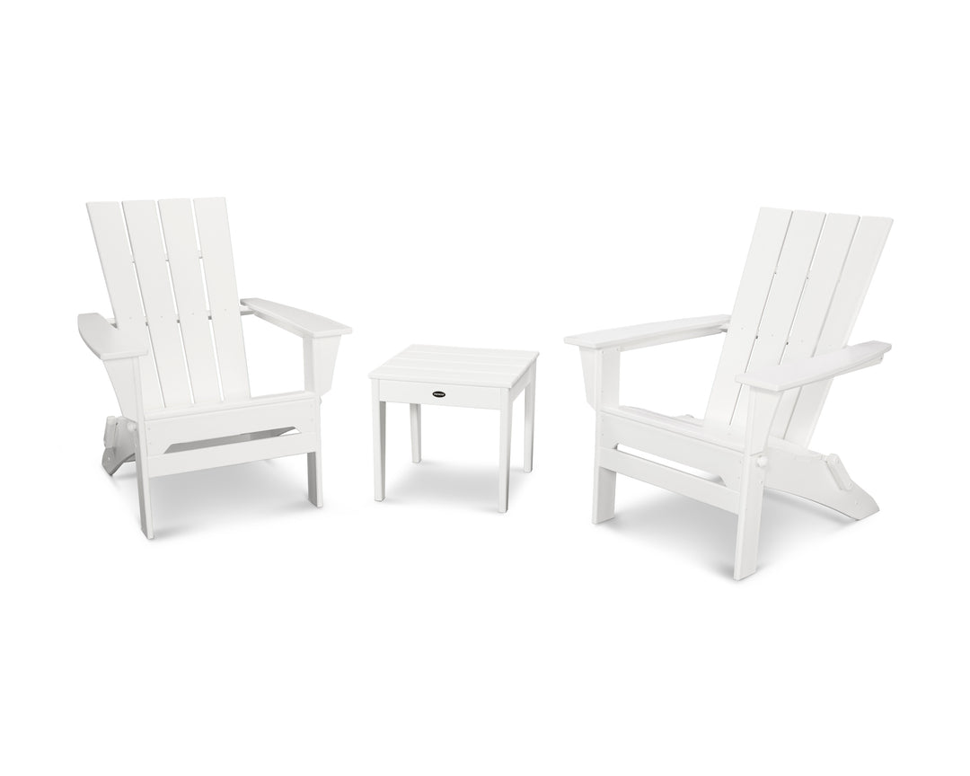 POLYWOOD® Quattro Folding Chair 3-Piece Adirondack Set