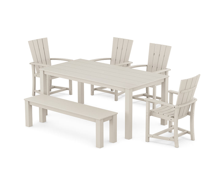 POLYWOOD® Quattro 6-Piece Parsons Dining Set with Bench