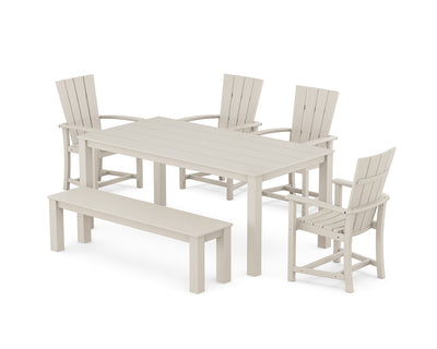 Quattro 6-Piece Parsons Dining Set with Bench