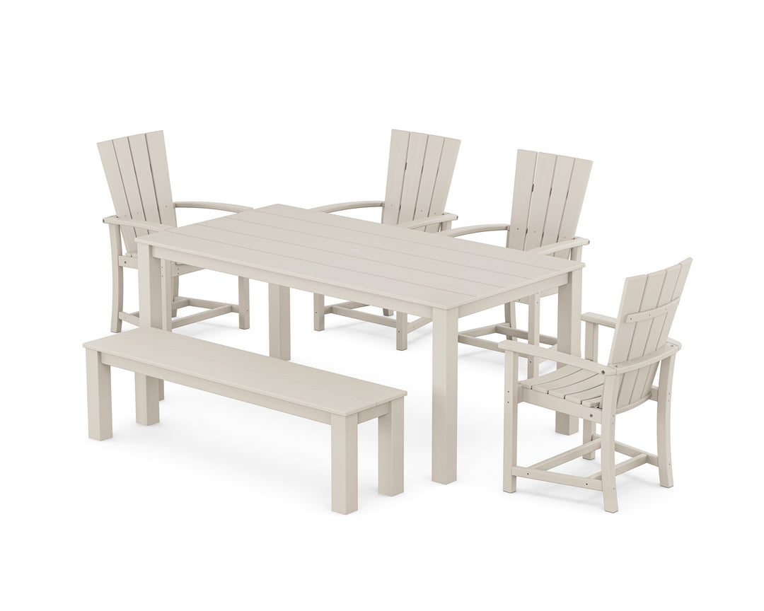 POLYWOOD® Quattro 6-Piece Parsons Dining Set with Bench