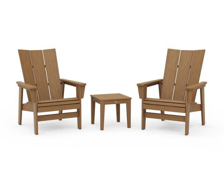 POLYWOOD® 3-Piece Modern Grand Upright Adirondack Set
