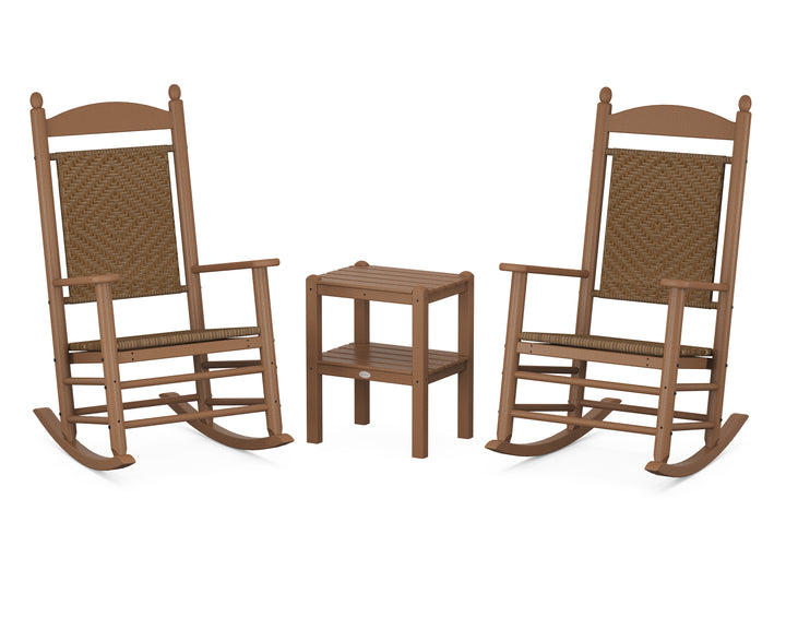 POLYWOOD® Jefferson 3-Piece Woven Rocker Set