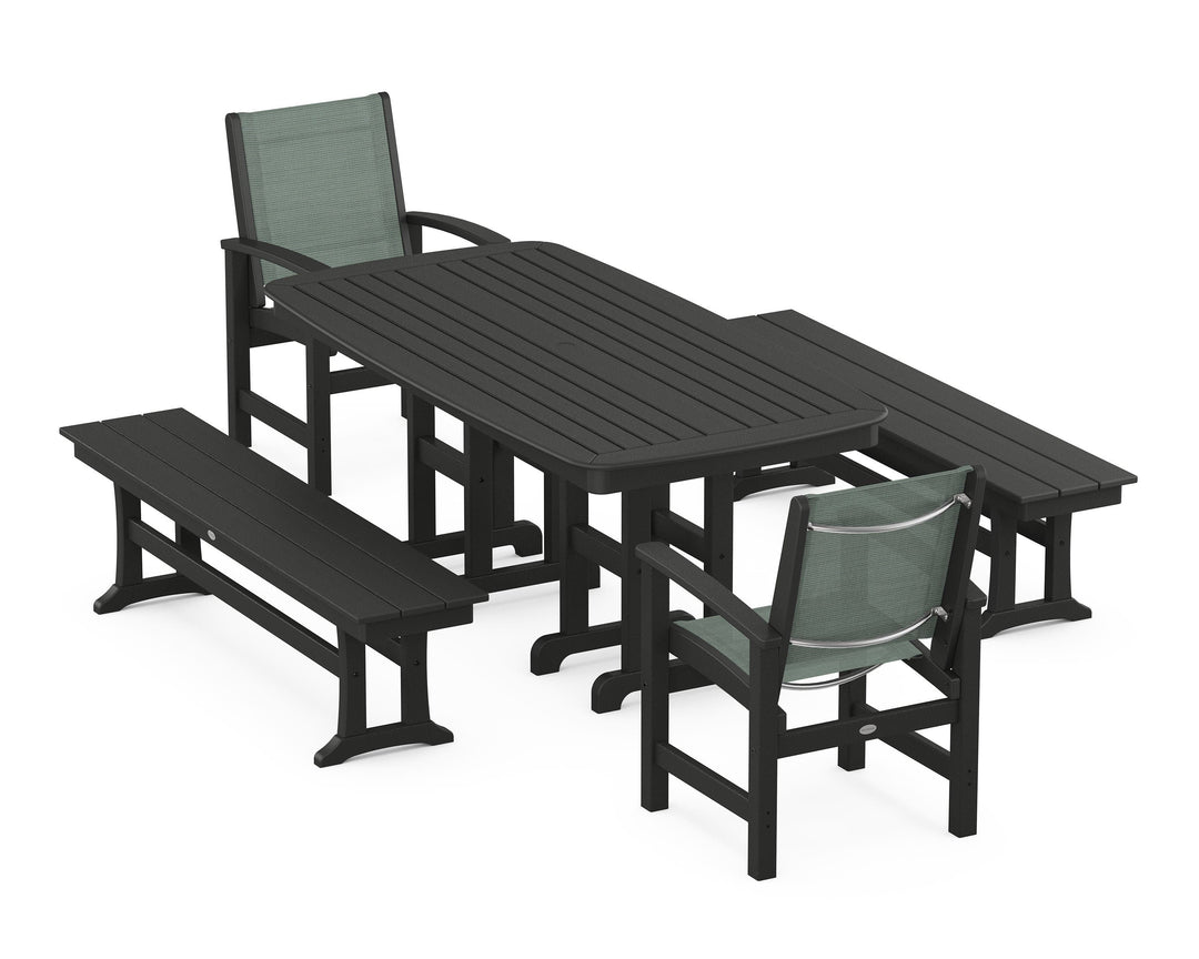 POLYWOOD® Coastal 5-Piece Dining Set