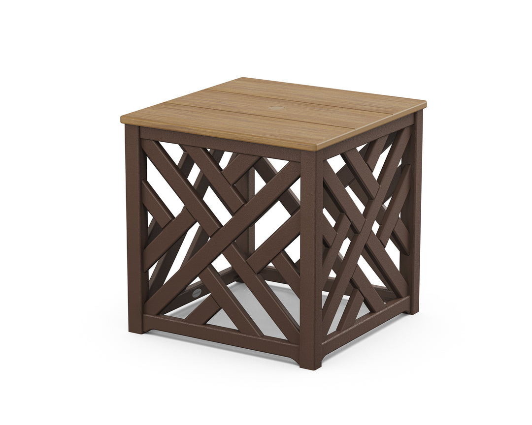 POLYWOOD® Chippendale Umbrella Stand Accent Table