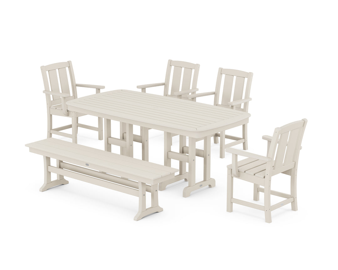 POLYWOOD® Mission 6-Piece Dining Set with Bench