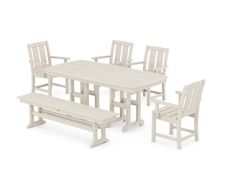 POLYWOOD® Mission 6-Piece Dining Set with Bench