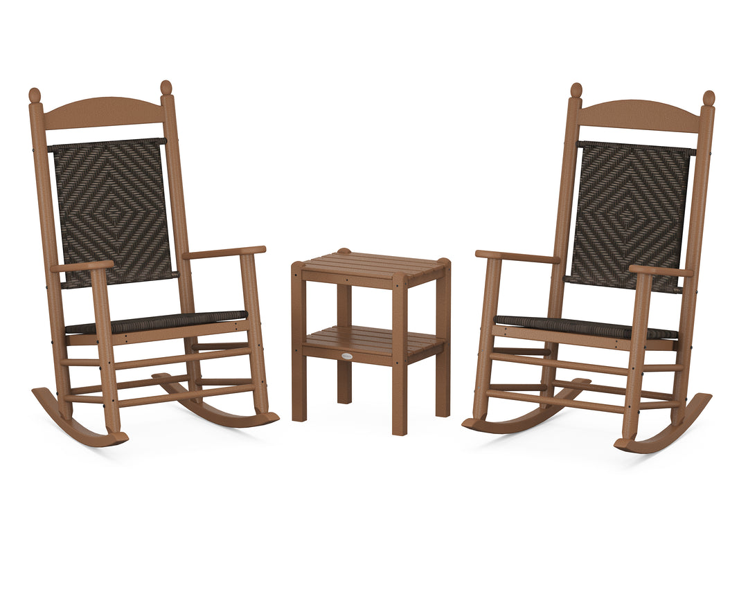 POLYWOOD® Jefferson 3-Piece Woven Rocker Set