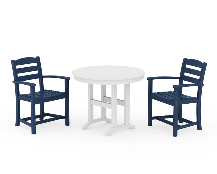 POLYWOOD® La Casa Café 3-Piece Round Dining Set