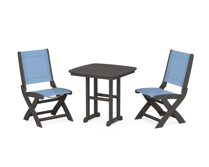 POLYWOOD® Coastal Folding Side Chair 3-Piece Dining Set