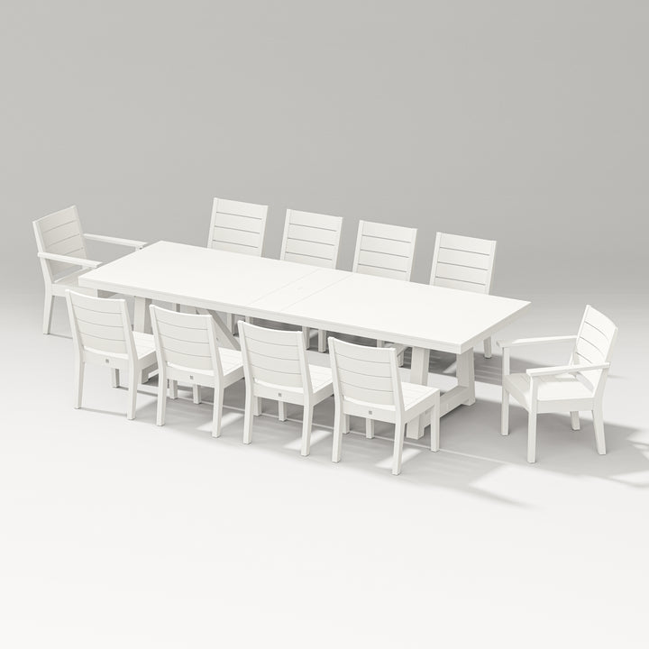 PW Designer Series Latitude 11-Piece A-Frame Table Dining Set