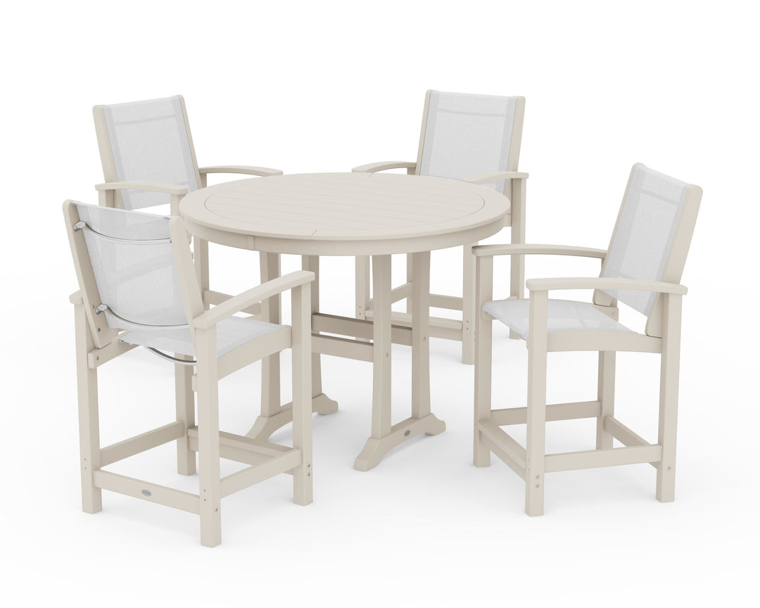 POLYWOOD® Coastal 5-Piece Counter Set