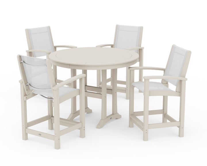 POLYWOOD® Coastal 5-Piece Counter Set