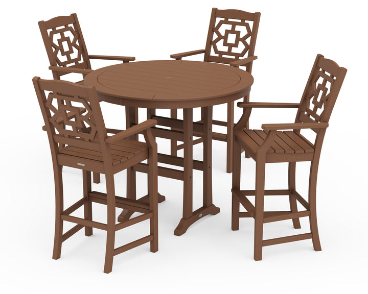 Martha Stewart by POLYWOOD® Chinoiserie 5-Piece Round Bar Set
