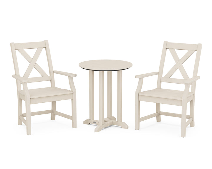 POLYWOOD® Braxton 3-Piece Round Bistro Dining Set