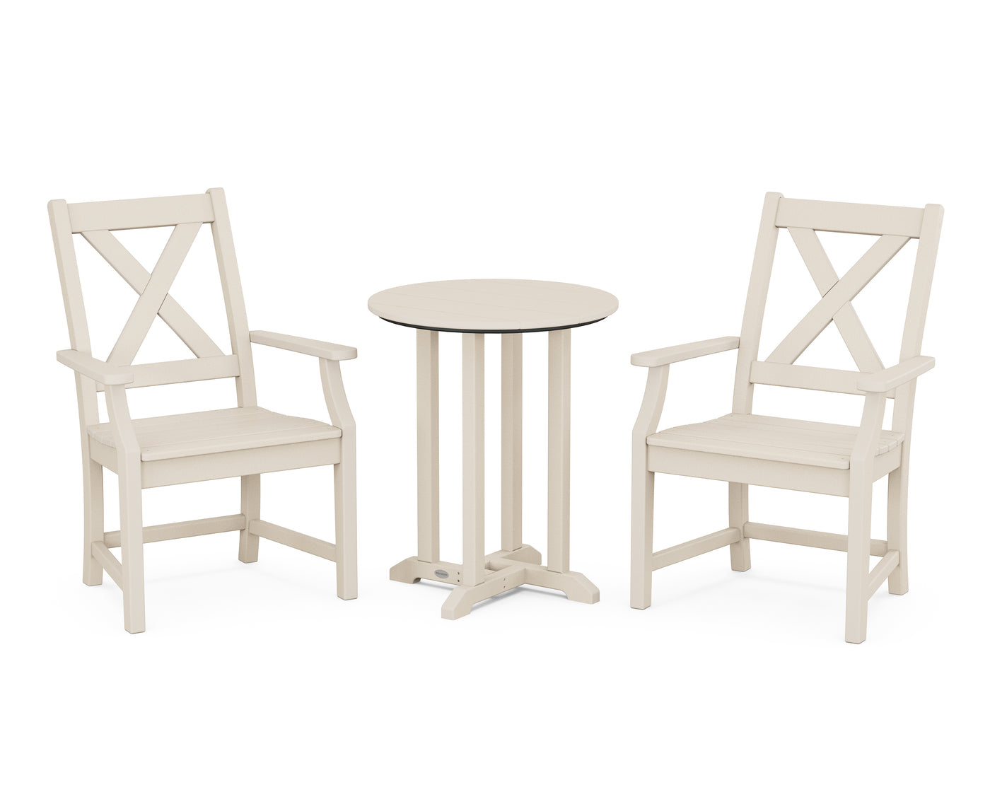 Braxton 3-Piece Round Bistro Dining Set