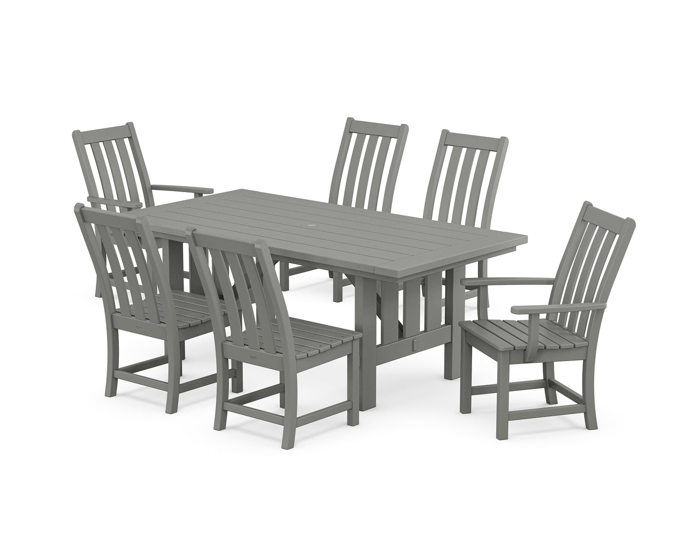 Vineyard 7-Piece Dining Set with Mission Table