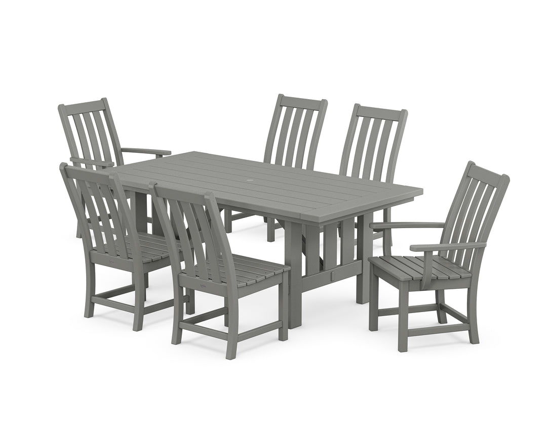 POLYWOOD® Vineyard 7-Piece Dining Set with Mission Table