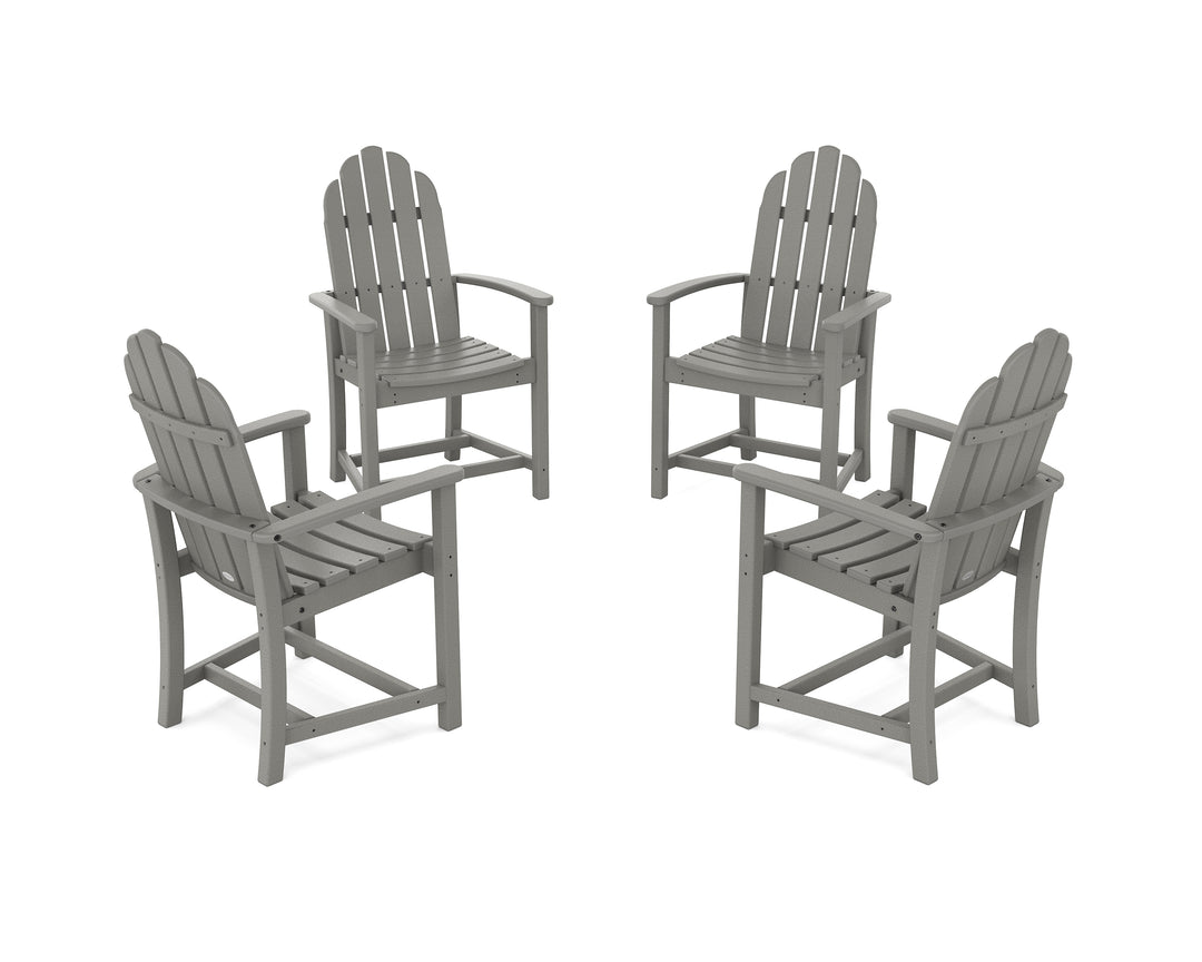 POLYWOOD® Classic 4-Piece Upright Adirondack Conversation Set