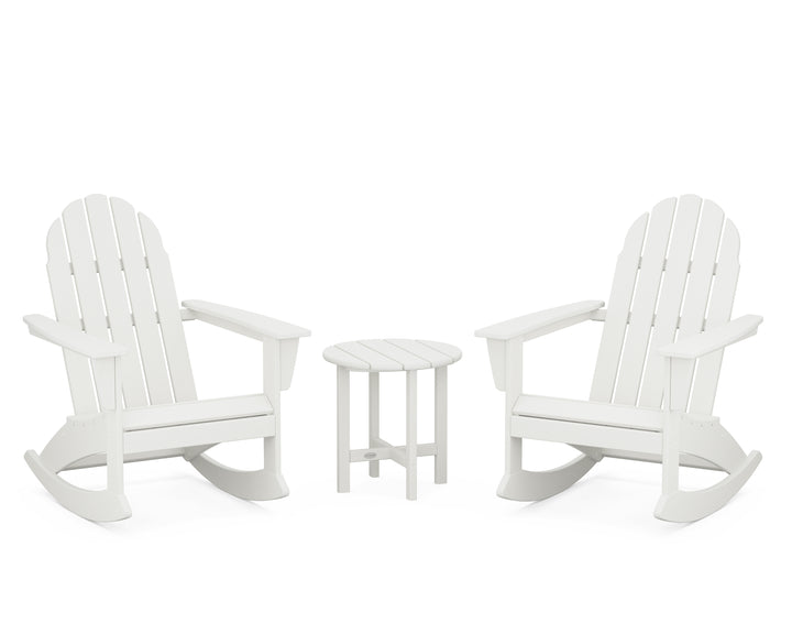 POLYWOOD® Vineyard 3-Piece Adirondack Rocking Chair Set