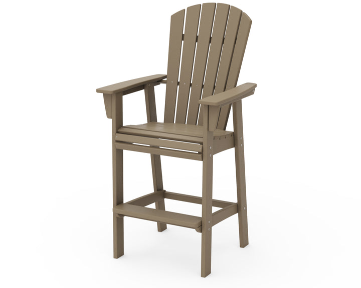 POLYWOOD® Nautical Curveback Adirondack Bar Chair