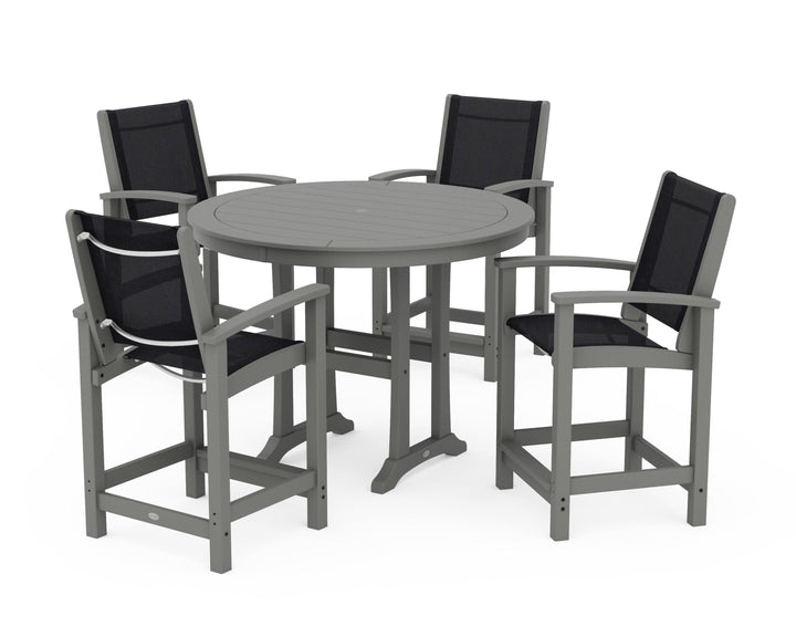 POLYWOOD® Coastal 5-Piece Counter Set