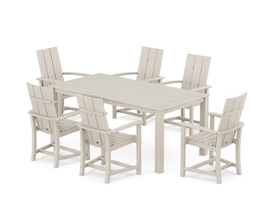 Modern Adirondack 7-Piece Parsons Dining Set