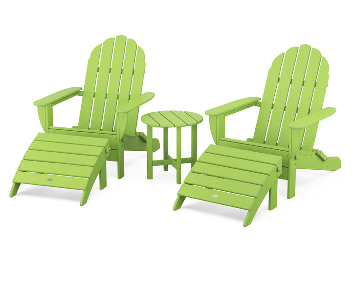 POLYWOOD® Classic Oversized Adirondack 5-Piece Casual Set