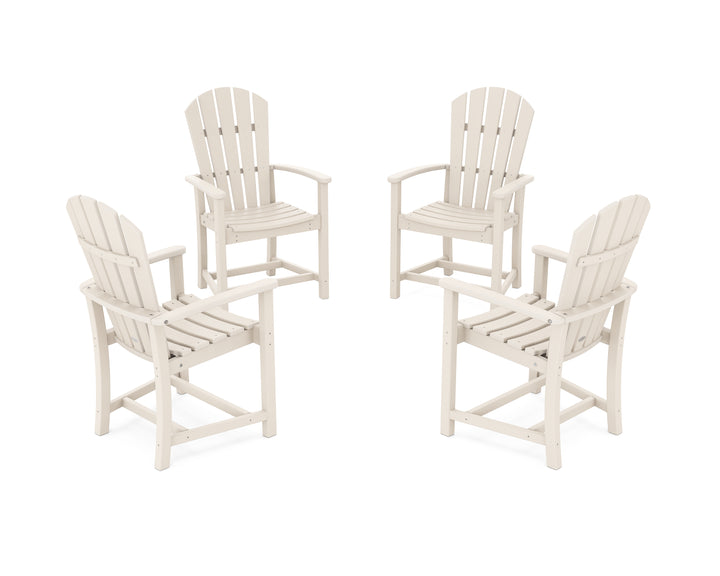POLYWOOD® Palm Coast 4-Piece Upright Adirondack Conversation Set