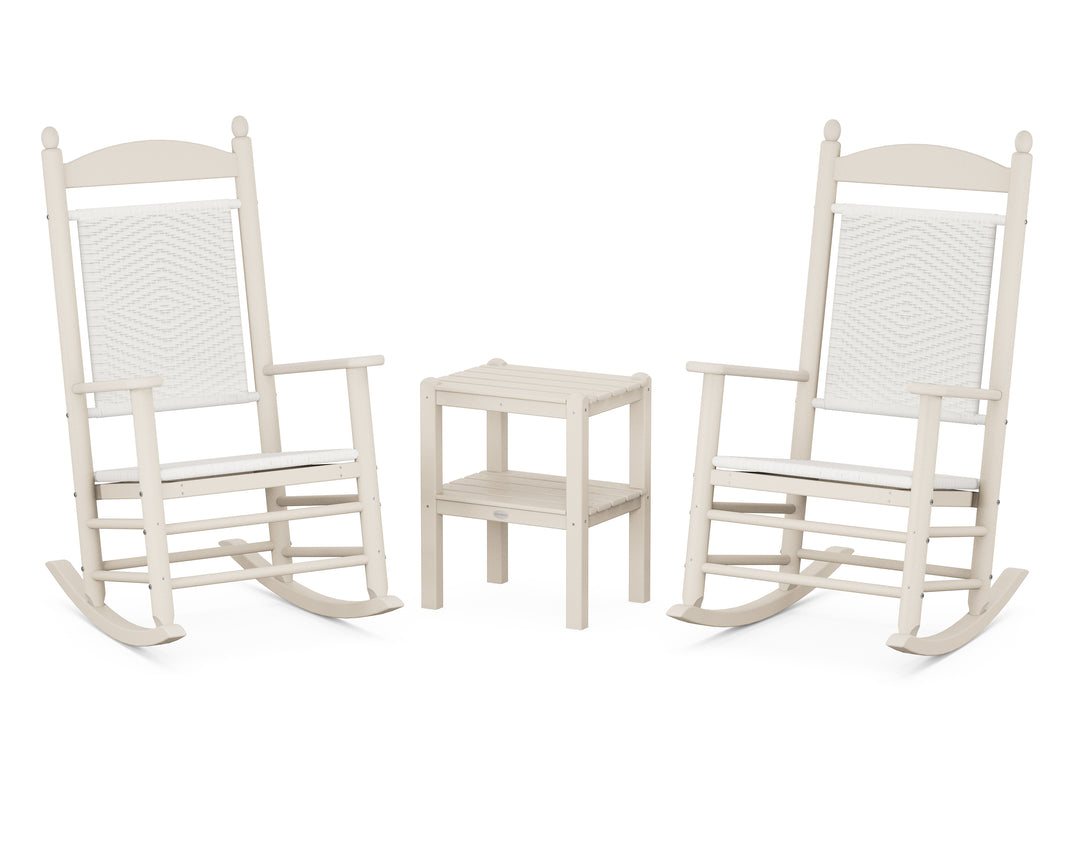 POLYWOOD® Jefferson 3-Piece Woven Rocker Set