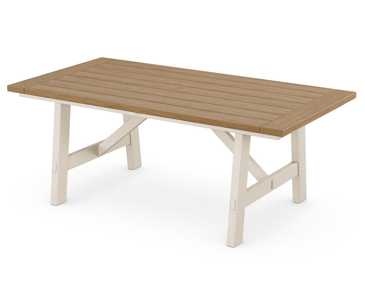 POLYWOOD® Rustic Farmhouse 39" x 75" Dining Table