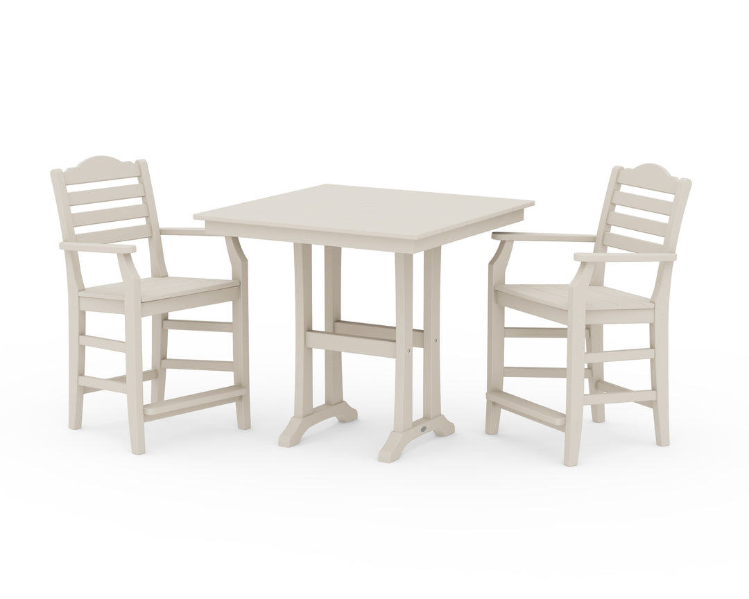 Draper James™ by  POLYWOOD® Savannah 3-Piece Farmhouse Counter Set with Trestle Legs