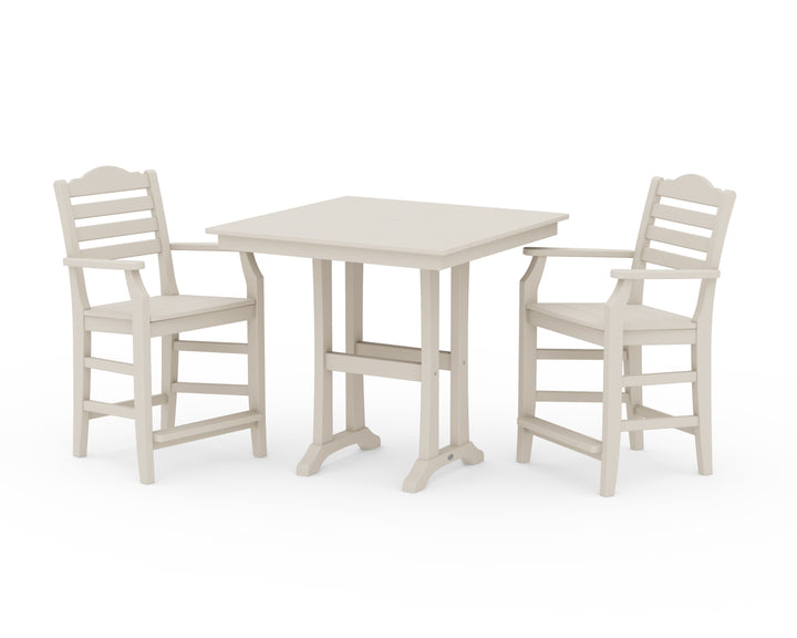Draper James™ by  POLYWOOD® Savannah 3-Piece Farmhouse Counter Set with Trestle Legs