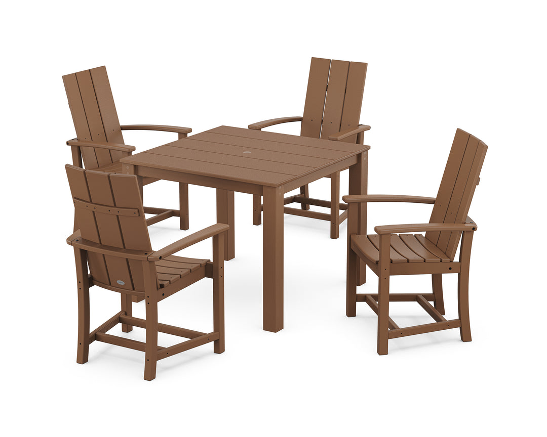 POLYWOOD® Modern Adirondack 5-Piece Parsons Dining Set