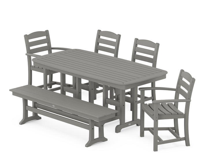POLYWOOD® La Casa Café 6-Piece Dining Set with Bench
