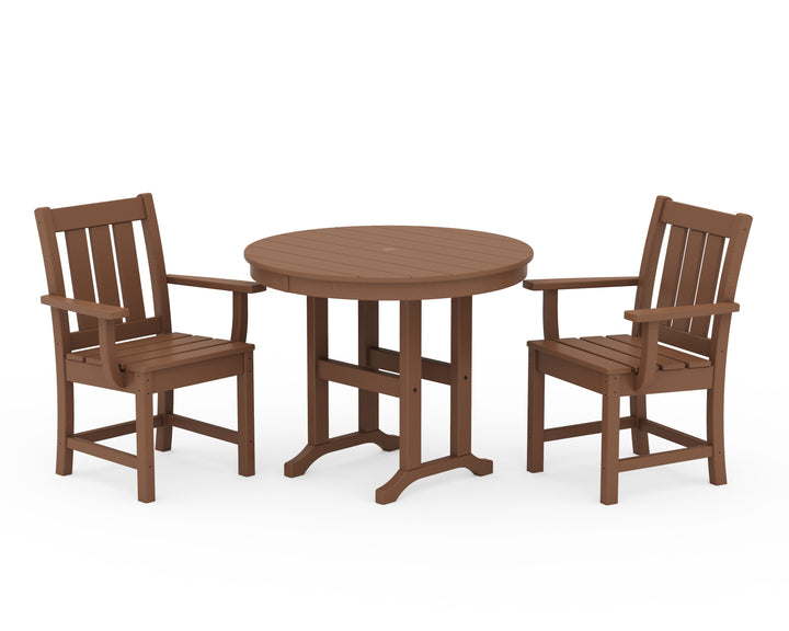 POLYWOOD® Oxford 3-Piece Farmhouse Dining Set