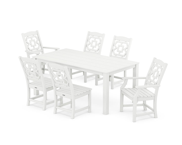 Martha Stewart by POLYWOOD® Chinoiserie 7-Piece Parsons Dining Set