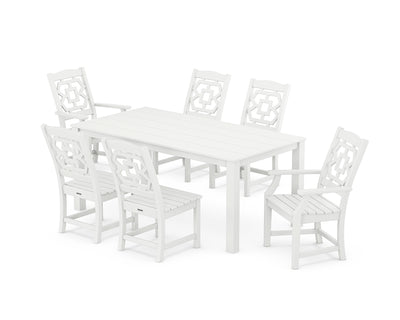 Chinoiserie 7-Piece Parsons Dining Set