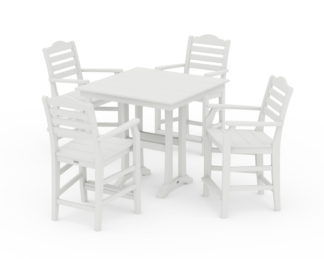 Draper James™ by  POLYWOOD® Savannah 5-Piece Farmhouse Counter Set with Trestle Legs