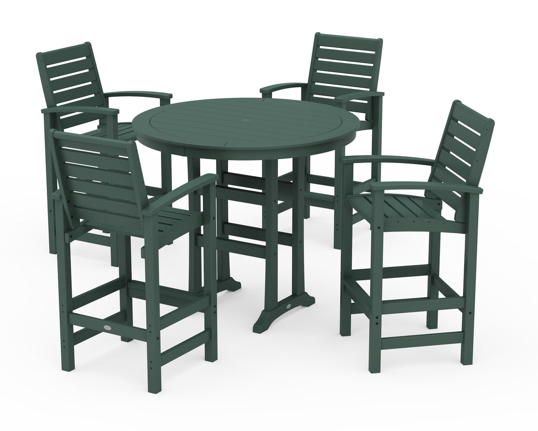 POLYWOOD® 5 Piece Signature Bar Dining Set