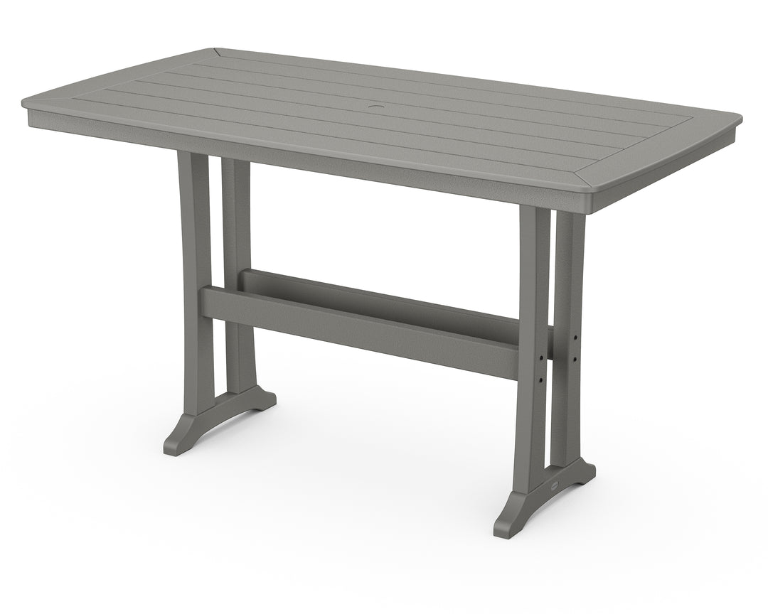 POLYWOOD® Nautical Trestle 38" x 73" Bar Table