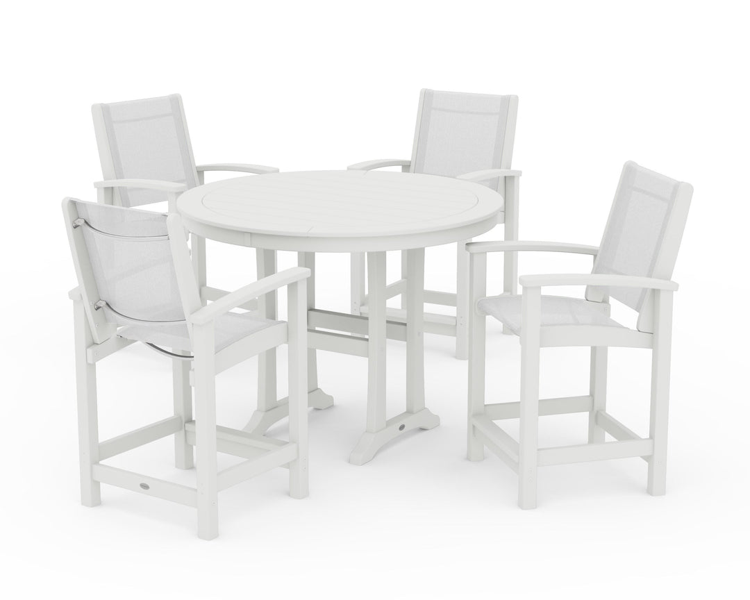 POLYWOOD® Coastal 5-Piece Counter Set