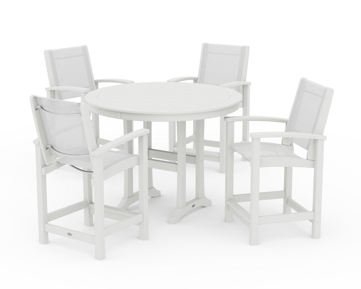 POLYWOOD® Coastal 5-Piece Counter Set