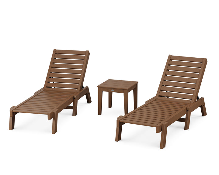 POLYWOOD® Captain Chaise 3-Piece Set