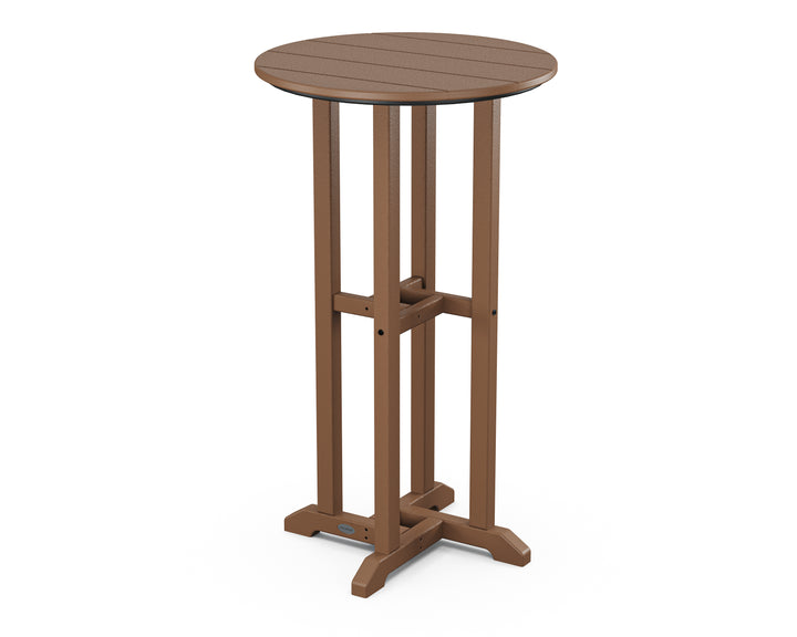 POLYWOOD® 24" Round Farmhouse Bar Bistro Table