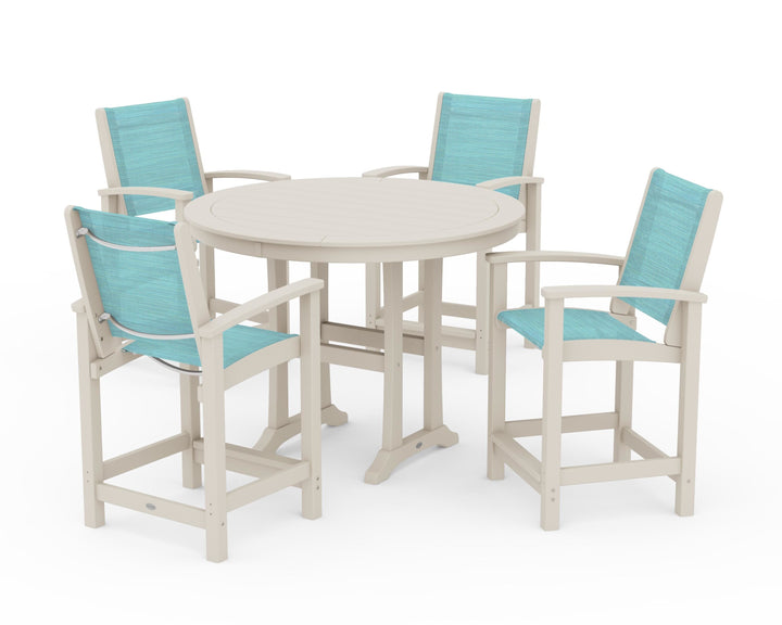 POLYWOOD® Coastal 5-Piece Counter Set