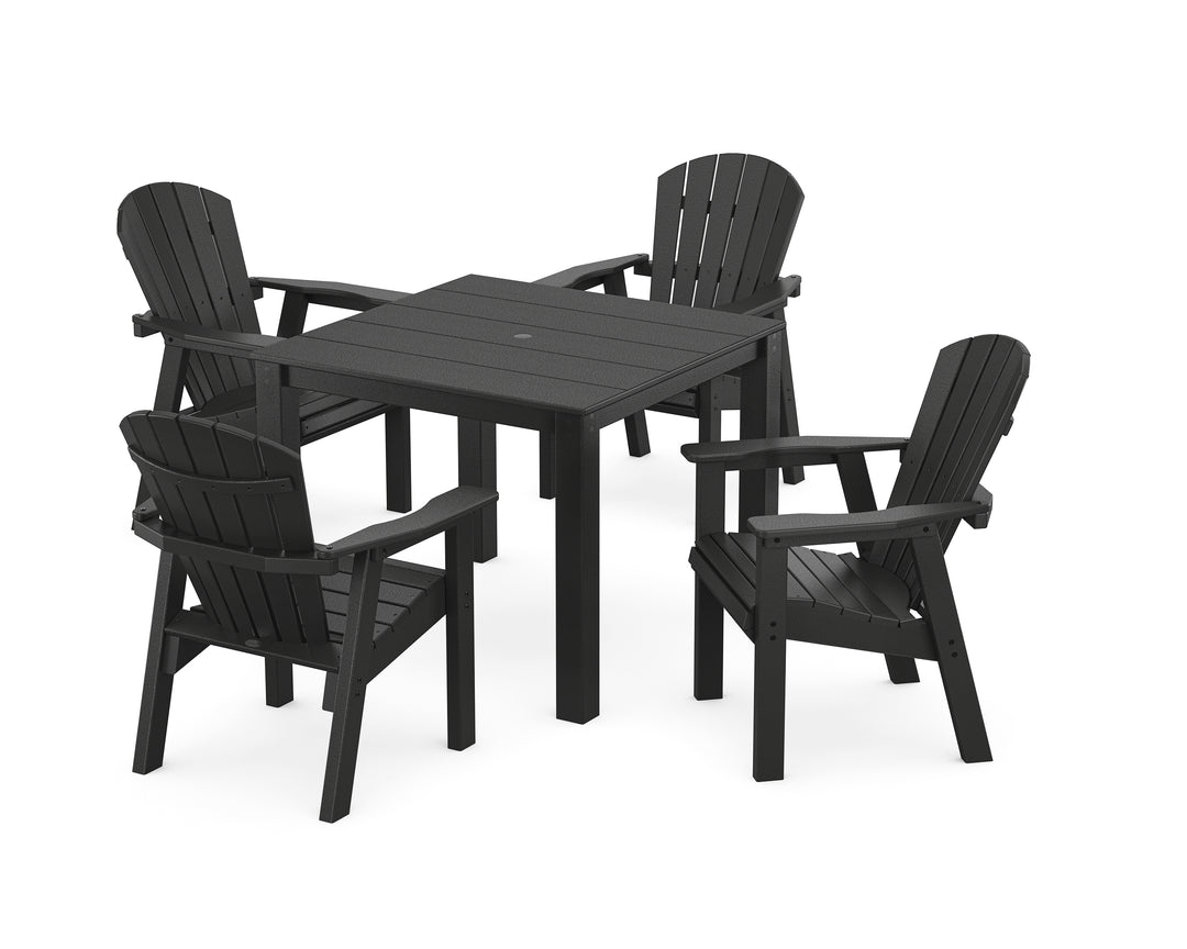 POLYWOOD® Seashell Coast 5-Piece Parsons Dining Set