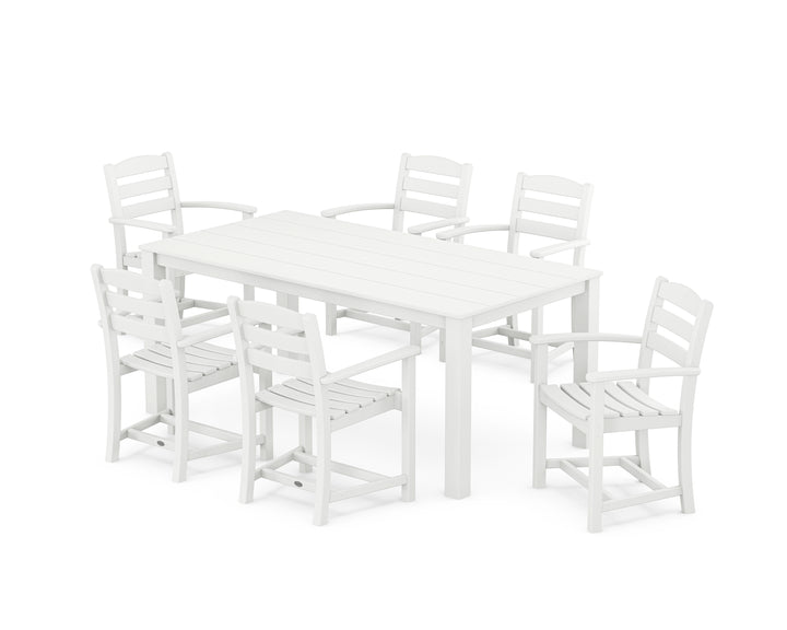 POLYWOOD® La Casa Cafe' Arm Chair 7-Piece Parsons Dining Set