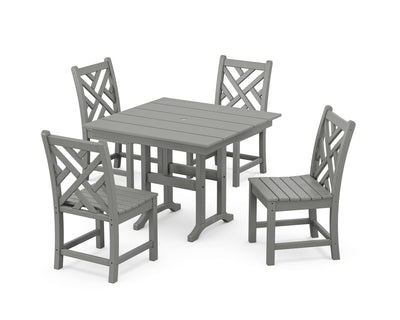 Chippendale Side Chair 5-Piece Farmhouse Dining Set