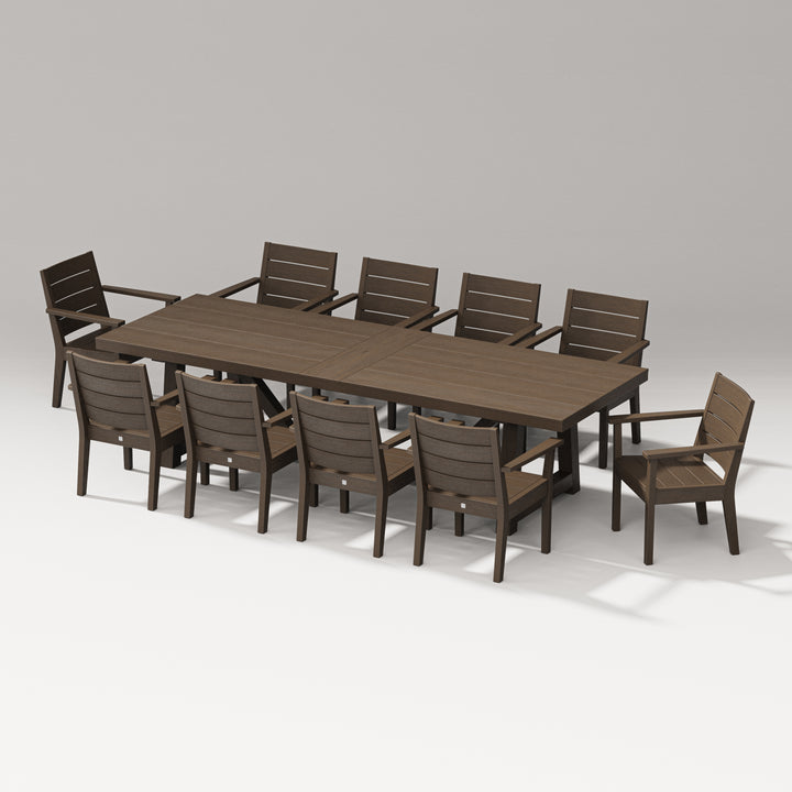 PW Designer Series Latitude 11-Piece A-Frame Table Dining Set