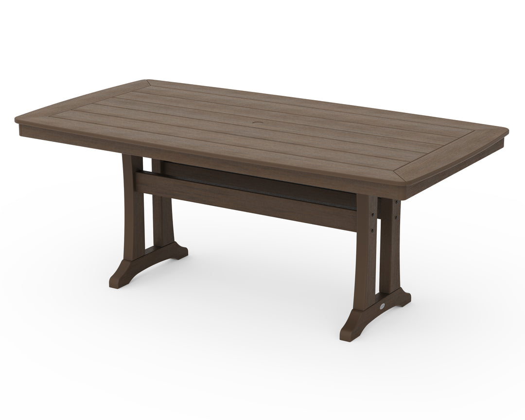 POLYWOOD® Nautical Trestle 38" x 73" Dining Table
